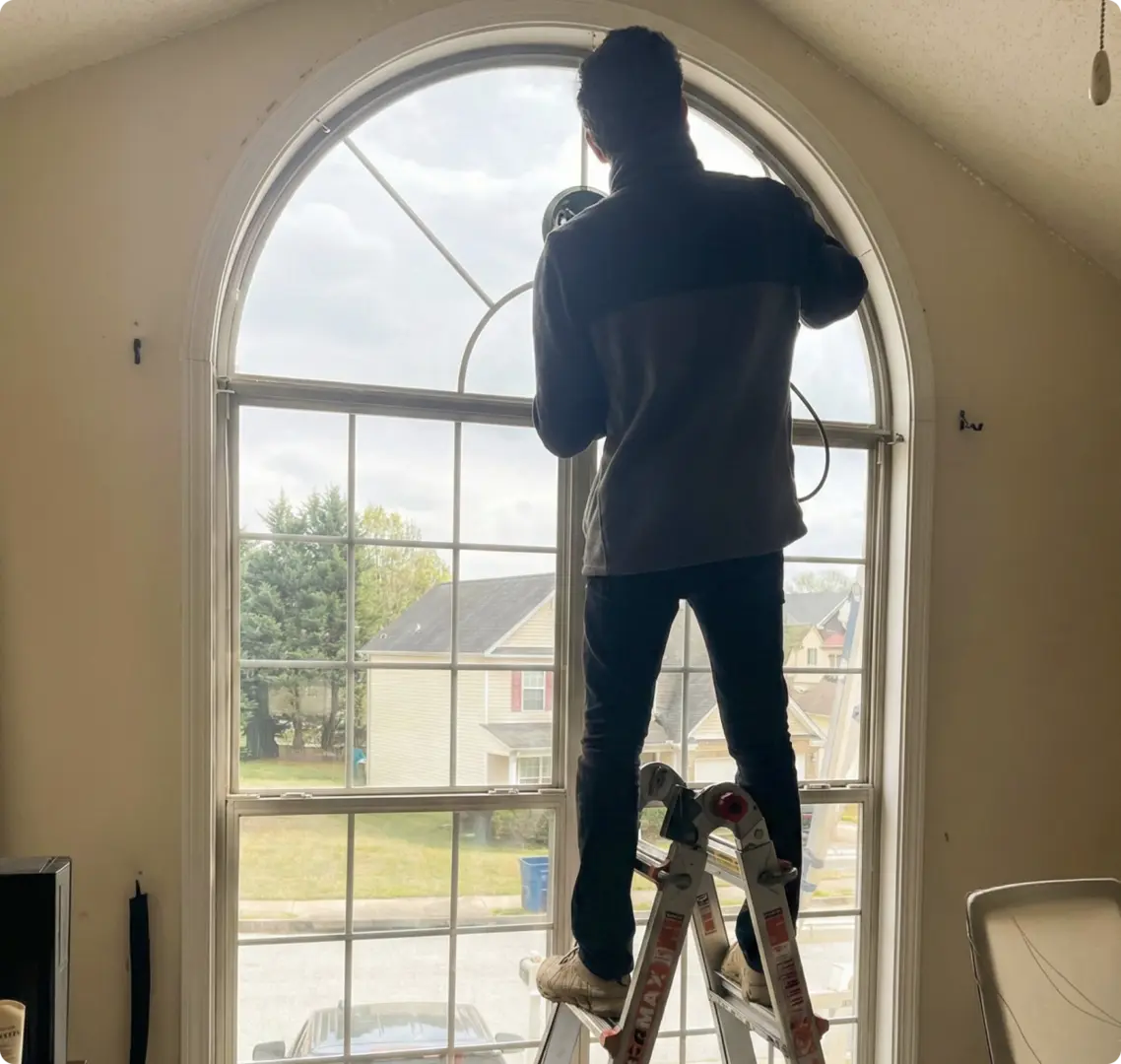 Professional glass installation